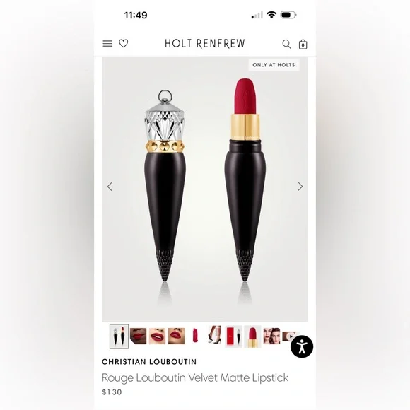 CHRISTIAN LOUBOUTIN
Rouge Louboutin 001 M Velvet Matte Lipstick - Picture 3 of 5